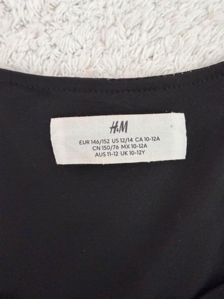 Čierne šaty h&m 146/152, h&m,146 / 152