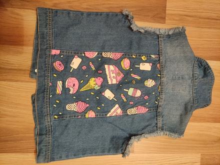 Reserved - denimová dievčenská vesta, reserved,152