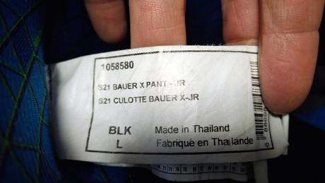 Hokejové nohavice bauer xpant jr l, bauer,l