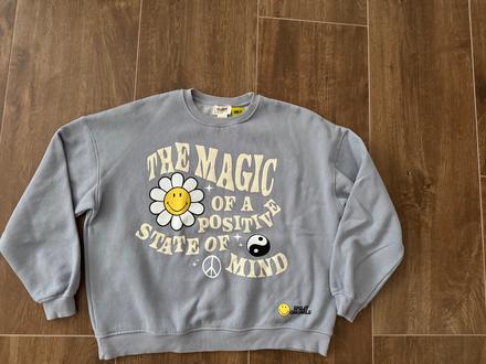 Šedá mikina, pull&bear,m