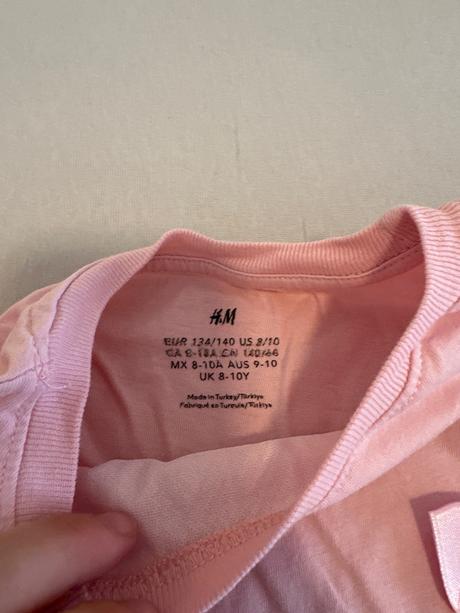 Tričko s kratasmi hm, h&m,134