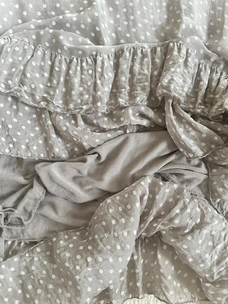 Hodvábne šaty s polka dot, s