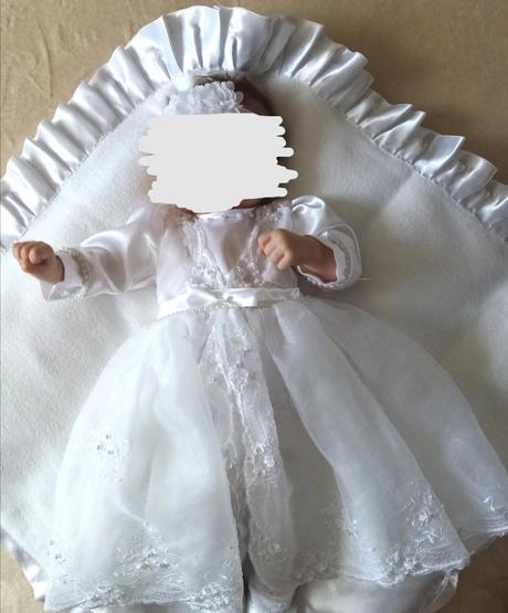 Luxusné detské šaty do krstu veľ. 62, 62