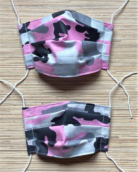 Bavlnené rúška 2 ks- set mama/otec a dieťa s gumič, 