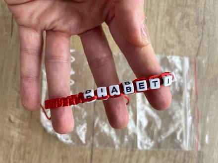 Nový handmade unisex náramok diabetik,