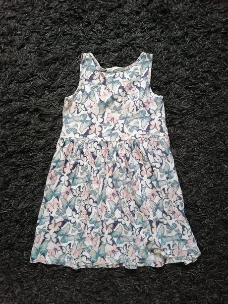 Motýlikové šaty, h&m,110