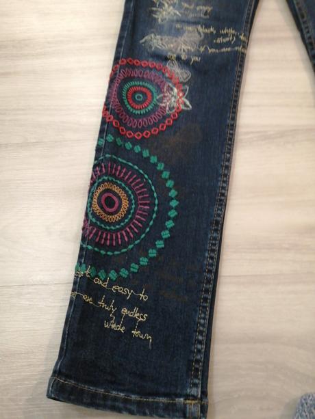 Desigual vyšívané rifle, desigual,m