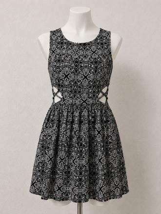 H&m letné šaty s výrezmi v páse, veľ. 42, h&m,42