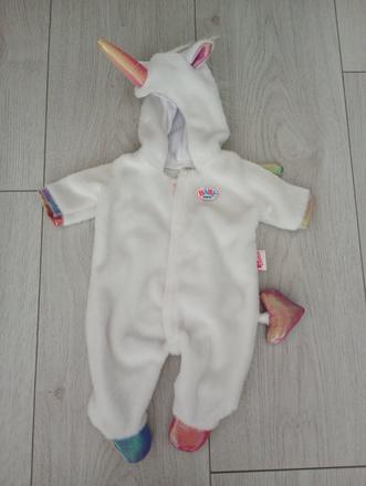Kostým jednorožec pre baby born,