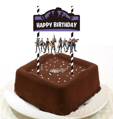 Tortový zápich fortnite - skladom, tz-264,