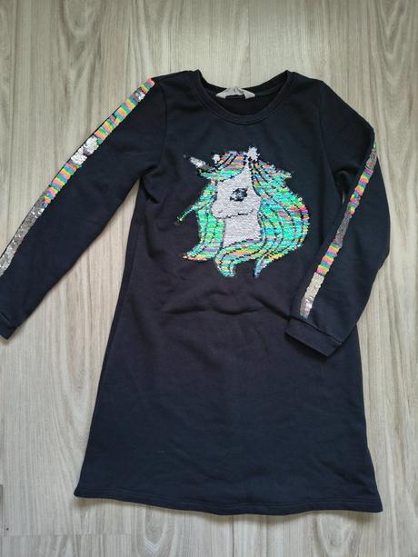 Šaty/predlžená mikina, h&m,122