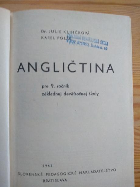 Angličtina pre 9. ročník retro - 5 eur,