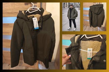 Bunda - vetrovka s kožúškom 152/158, pepco,158