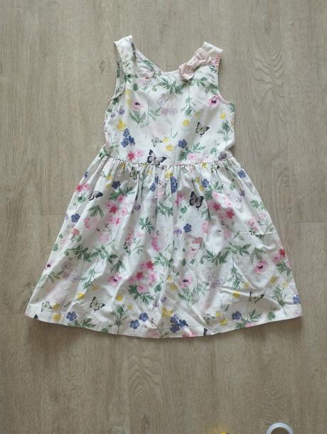 Kvetinové šaty, h&m,122