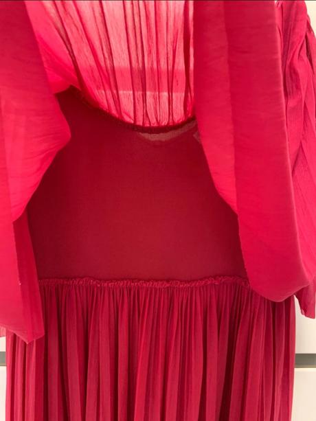 Letné maxi šaty cyklamenové zn. mango, mango,s