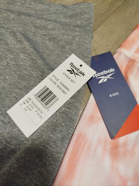 Legíny dvojbalenie, reebok,164