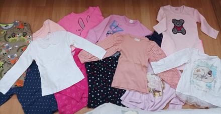 Mikiny, tričká, tuniky 13kusov veľkosť 110, 110