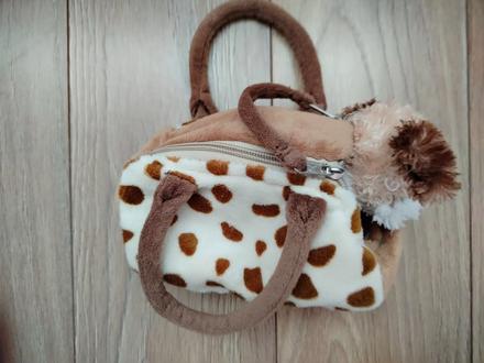 Detská plyšová kabelka so psíkom,