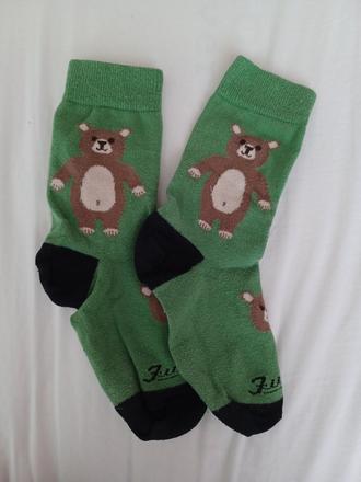 Ponožky fusakle s medveďom (veľkosť 27/30), 28
