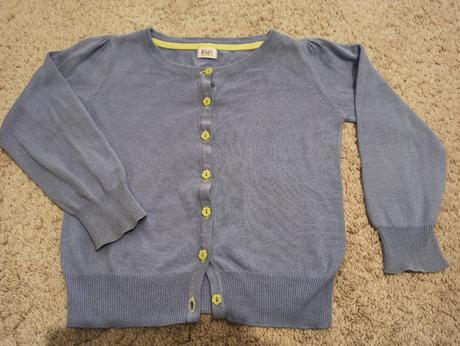 Modrý svetrík s kvetinkami, f&f,110