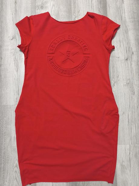Dámske červené šaty, l