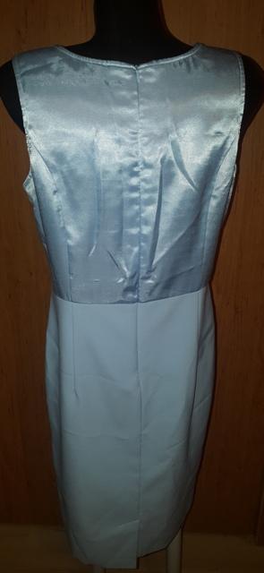 Bledučko modré šaty s bolerkom, 42