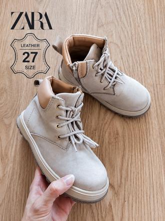 Clenkove cizmy na zips zara 27 leather, zara,27