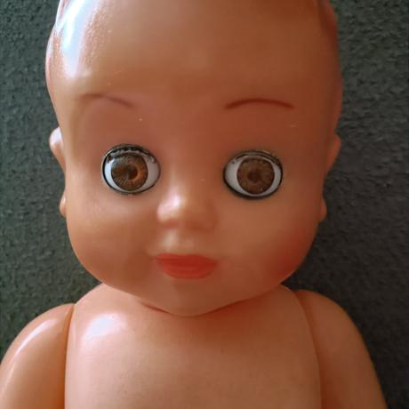 Retro bábika gumotex,