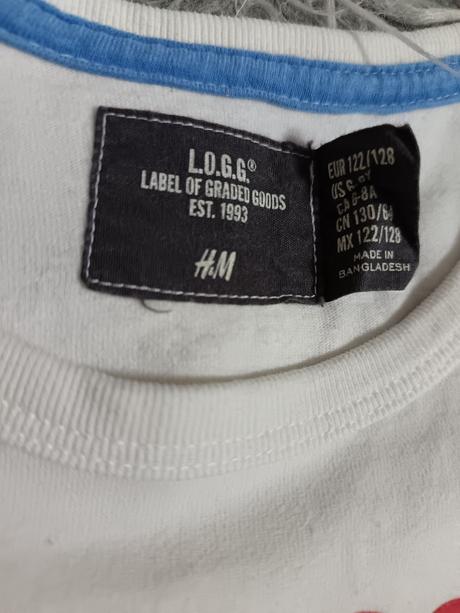 Biele tričko, h&m,122