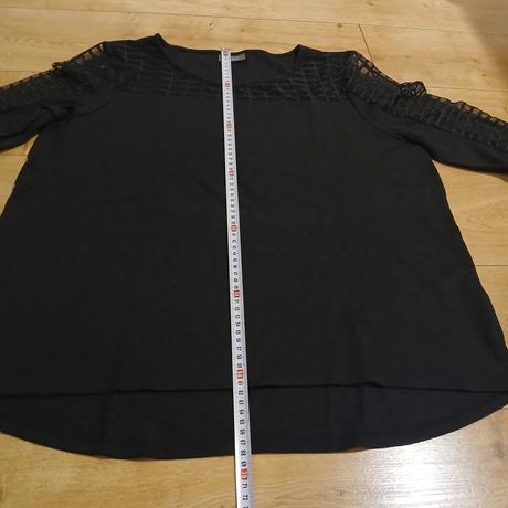 Elegantný svetrík s 3/4 transparentným rukávom, c&a,xl