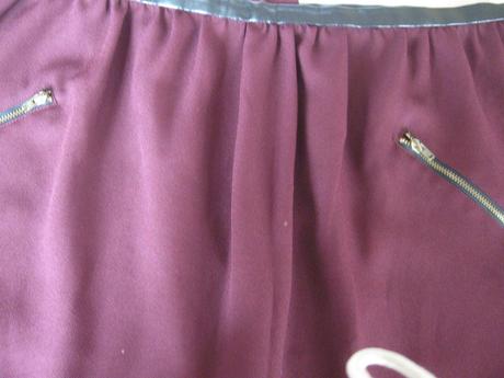 Štýlová bordová sukňa, 40, clockhouse,40