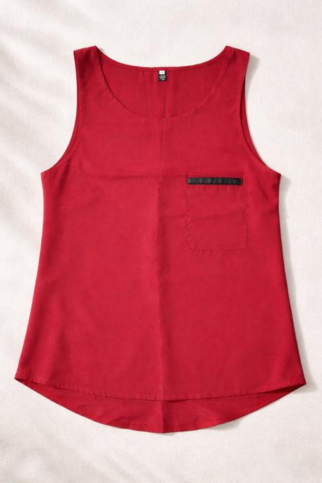 Červený dámsky top, m