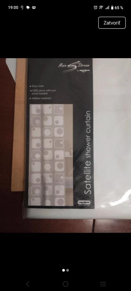 Záves do kúpeľne, kvalitný ., 