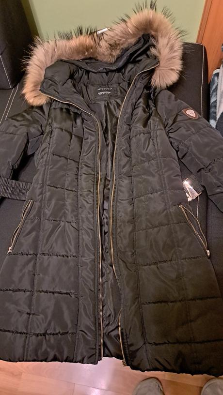 Bunda s pravou kožušinou, s