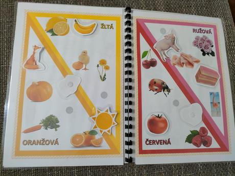 Pracovný zošit - farebná krajina (suchý zips), 