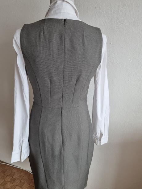 Sivé biznis šaty atmosphere 38 bez blúzky, atmosphere,38