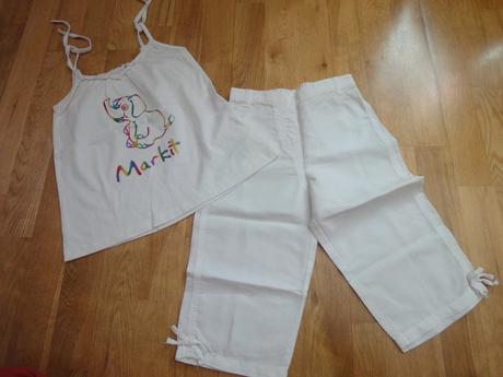 Komplet na leto tielko a nohavice vel. 104cm 3-4r, next,104