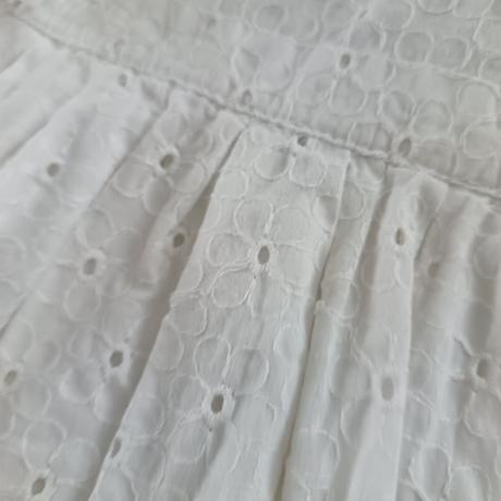 Biele madeirové šaty s mašličkami, h&m,92