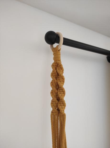 Macramé závesný držiak na kvety, 