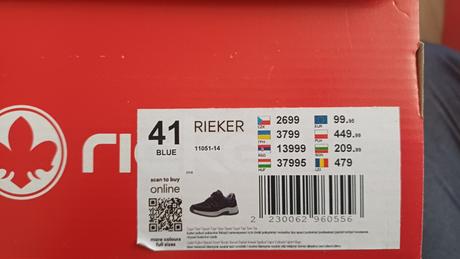 Kožené topánky, rieker,41