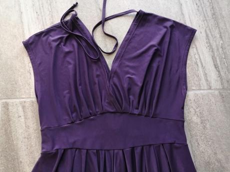 Luxus fialový overal chantall,v40,hodváb.polyester, chantall,40