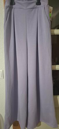 Lila siroke nohavice, l / xl