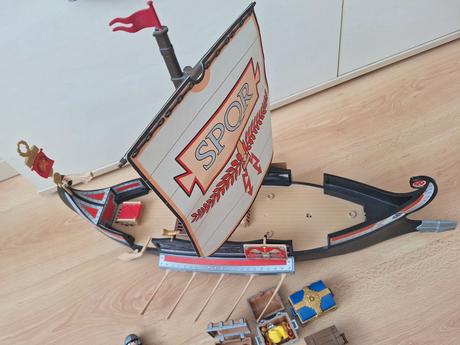 Mega set playmobil rímska galéra a príslušenstvo,