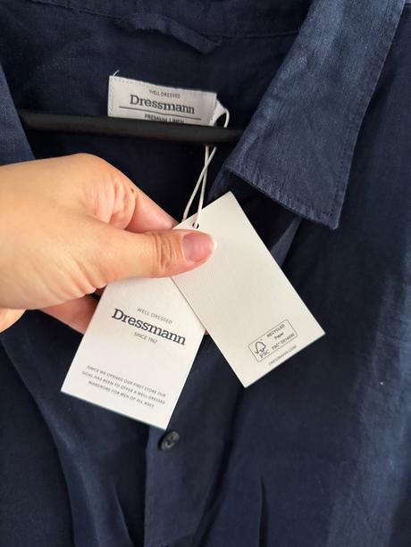 Nová tmavomodrá pánska košeľa dressmann, xxl