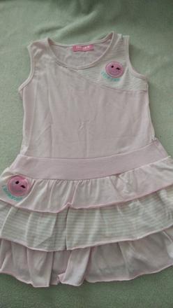 Bledoružove šaty bez rukávov, 86