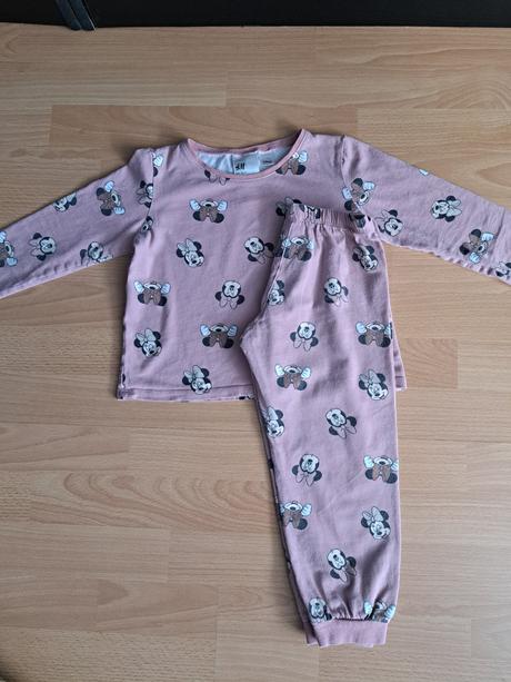 Pyžamko minnie mouse, h&m,110