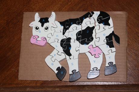 Drevene puzzle abeceda, 