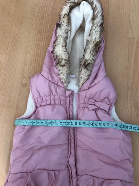 Ružová vestička s kožušinkou, f&f,86