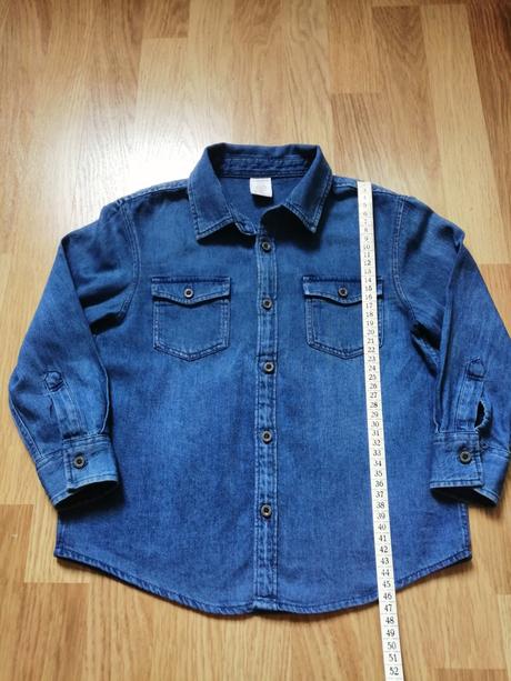 Riflová košeľa lindex, lindex,116