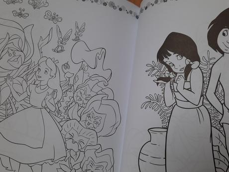 Omáľovanka vymaľovanka disney postavičky nálepky, 